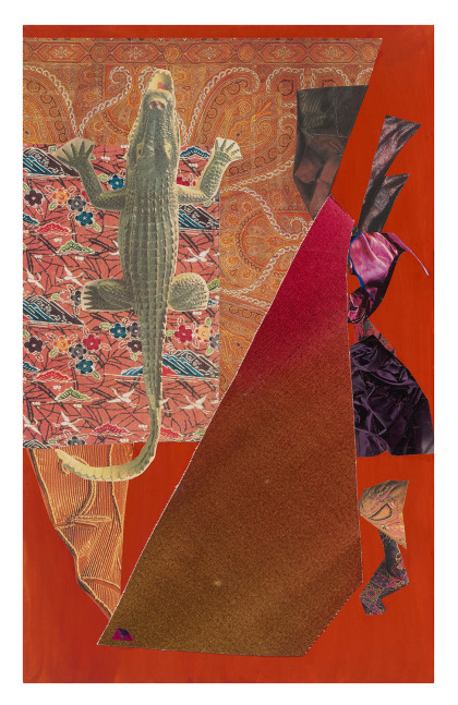 Dorothy Hood Untitled 1146, c. 1980-90s collage on mat paper: 32 x 20 inches frame: 34 3/4 x 22 3/4 inches