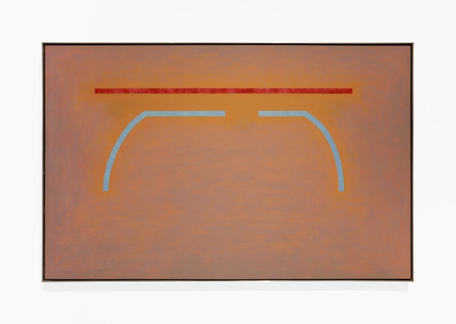 Jane Allensworth American  Untitled, 2007 acrylic on canvas 42 x 66 inches frame: 43 x 66 3/4 inches