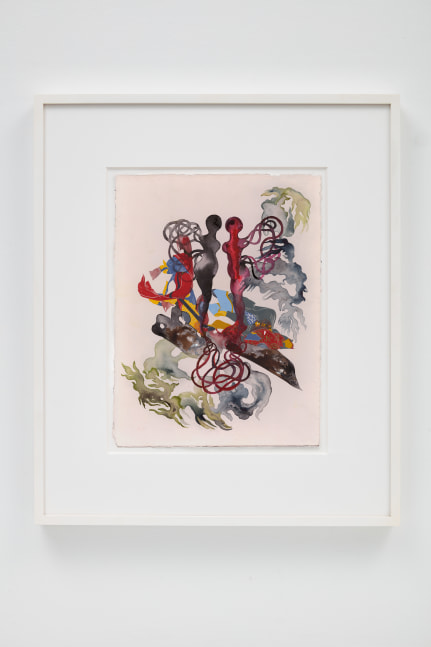 Shahzia Sikander (Pakistani-American, b. Lahore 1969)

Facing the Shadow, 2019/2025

ink, gouache and gold on paper

paper: 15 x 11 1/4 inches (38.1 x 28.6 cm)

signed by the artist, verso

(ShS-WP.19.060)

&amp;nbsp;

Provenance:

The artist and Sean Kelly, New York/Los Angeles.

&amp;nbsp;

Exhibitions:

Jesus College Cambridge, Shahzia Sikander: Unbound, England, October 16, 2021 - February 18, 2022.*&amp;nbsp;

Sean Kelly, New York, Shahzia Sikander: Weeping Willows, Liquid Tongues, November 5 &amp;ndash; December 19, 2020.*

* earlier (2019) version of the work exhibited