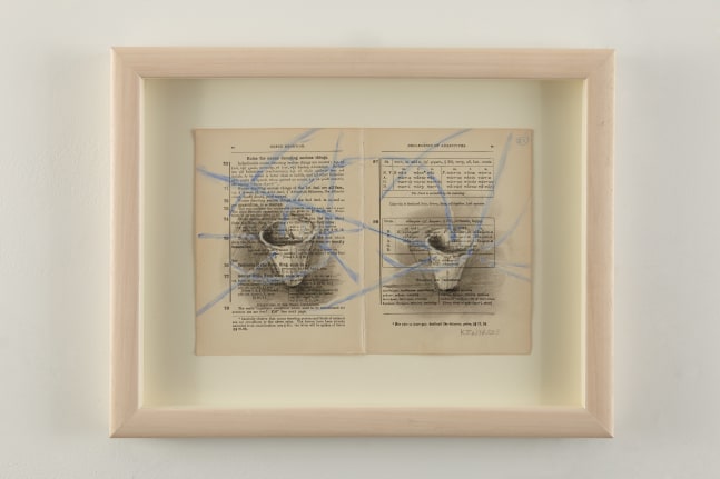 William Kentridge

Drawing for Stereoscope (Two Buckets), 1999

charcoal and pastel on book pages

paper: 7 1/4 x 10 7/8 inches (18.5 x 27.5 cm)

framed: 12 3/8 x 15 7/8 inches (31.5 x 40.4 cm)

signed, recto bottom right corner

inscribed in pastel, top right corner: 22

(WK-2)

&amp;nbsp;

Provenance:

The artist and Goodman Gallery, Johannesburg.

Private Collection, New York (2005).&amp;nbsp;

&amp;nbsp;

Exhibitions:

Sean Kelly, New York, Forms of Attraction: Kj&amp;aelig;rholm, Tenreiro and Selected Works, May 10 - June 21, 2014.