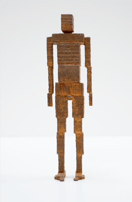Antony Gormley (British, b. 1950 London)

MEME LV, 2009

cast iron

box: 7 x 2 1/4 x 1 1/4 inches (17.8 x 5.7 x 3.2 cm)
figure: 6 1/2 x 1 3/4 x 15/16 inches (16.5 x 4.4 x 2.4 cm)

edition of 25 with 8 APs (AP7/8)

numbered AP&amp;amp; on foot

(AG-975.AP7)

&amp;nbsp;

Provenance:

The artist.

Private Collection, New York (2010).