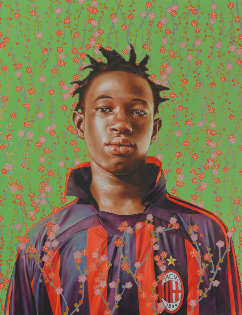 Kehinde Wiley (American, b. 1977, Los Angeles)

Ibrahima Sacho Study II, 2010

oil on paper

paper: 46 x 36 inches (116.8 x 91.4 cm)

framed: 61 1/8 x 51 1/8 x 15/16 inches (155.3 x 129.9 x 2.4 cm)

signed and dated by the artist, recto&amp;nbsp;

(KW-19.R)

&amp;nbsp;

Provenance:

The artist and Roberts &amp;amp; Tilton, Culver City, CA.

Private Collection, Miami, FL.

Private Collection, New York, NY.