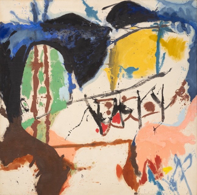 HELEN FRANKENTHALER (1928-2011)
Acres

1959
Oil on canvas
92 7/8 x 94 1/4 inches
235.9 x 239.4cm