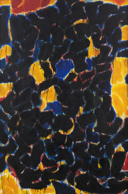 SAM FRANCIS (1923-1994)

Black and Yellow

1955

Oil on canvas

76 3/4 x 51 1/4 inches

194.9 x 130.2cm