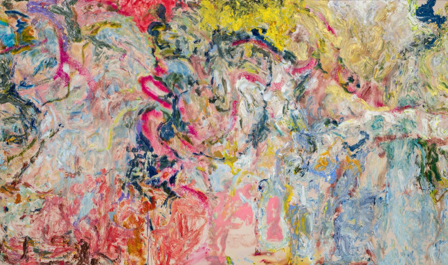 LARRY POONS (b. 1937)
Normal Normal

2025
Acrylic on canvas
67 x 113 1/2 inches
170.2 x 288.3 cm