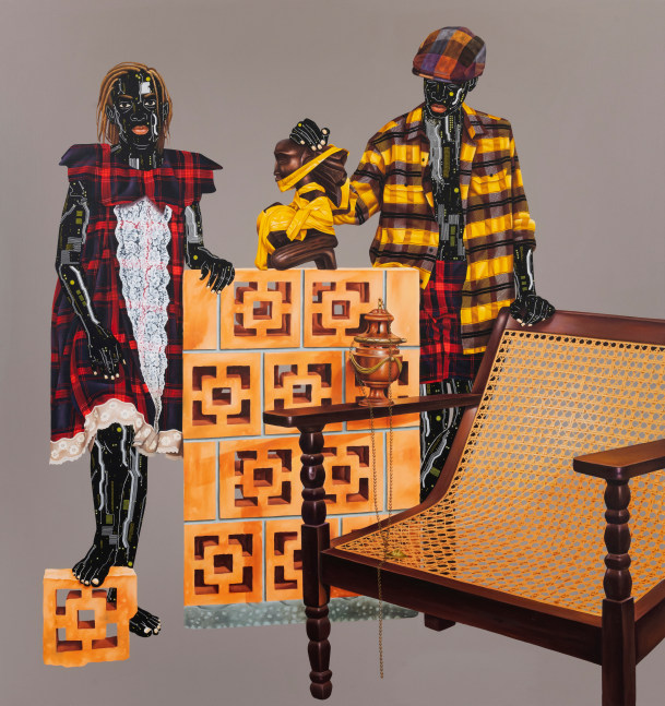 Eddy Kamuanga Ilunga

Invisible

2022

Acrylic and oil on linen

78 3/4 by 74 1/4 inches (200 x 188.5 cm)