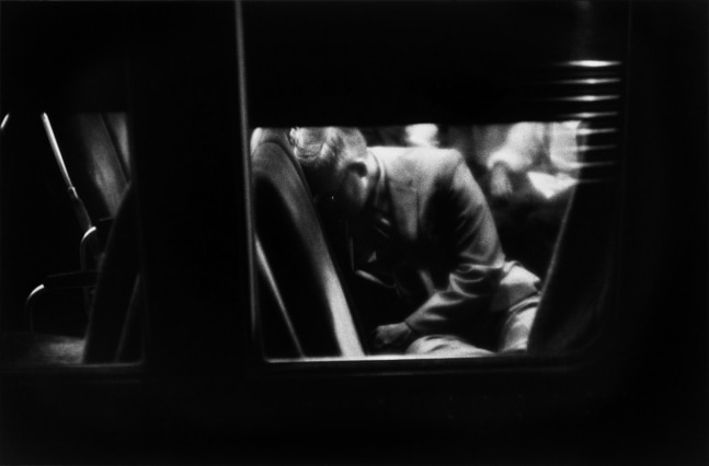 Louis Stettner
Alone, Evening Commuter Train, 1958
black and white photograph
15.75 x 19.69 inches
(40 x 50 cm)
(Inv. No. LS9225)

$7,500