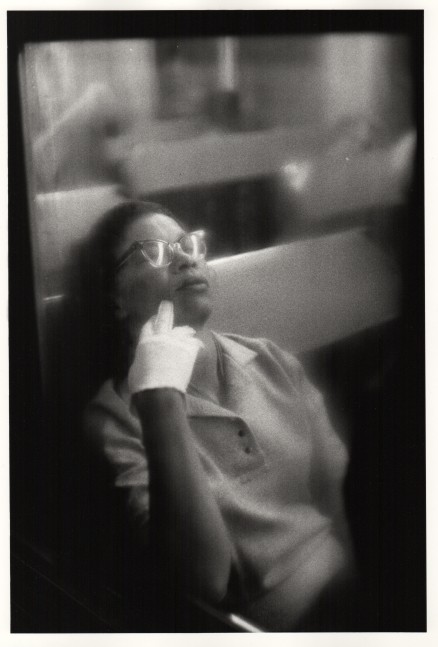 Louis Stettner
Woman with White Glove, Penn Station, 1958
black and white photograph
19.69 x 15.75 inches
(50 x 40 cm)
(Inv. No. 8453)

$7,500