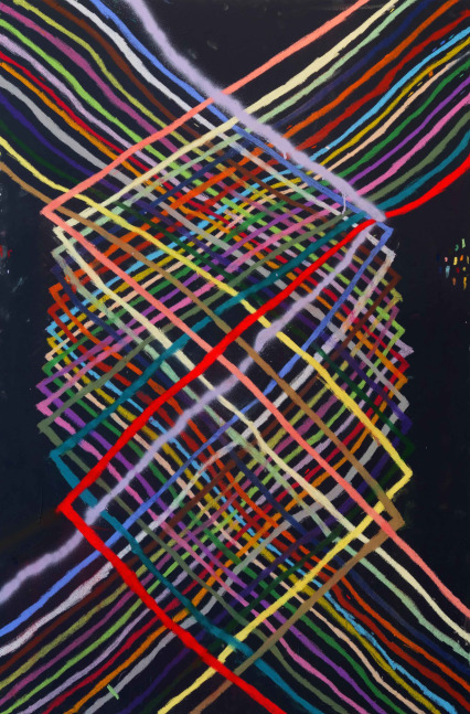 Alicia McCarthy
Untitled,&amp;nbsp;2020
Oil pastel, chalk pastel, spray paint and house paint on canvas
60 x 40 inches
&amp;nbsp;

&amp;nbsp;