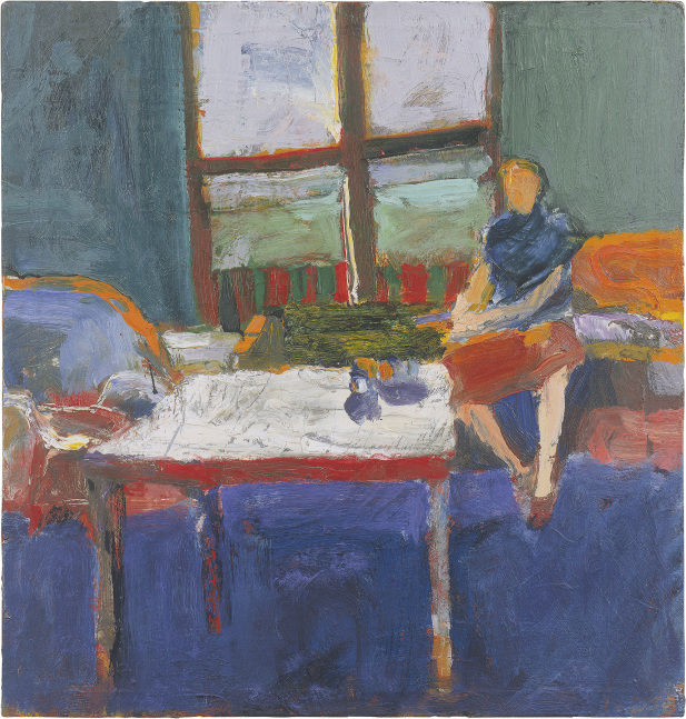 Richard Diebenkorn
Untitled (Woman in Interior), 1958
Oil on canvas
22 x 21 inches
&amp;copy; Richard Diebenkorn Foundation
