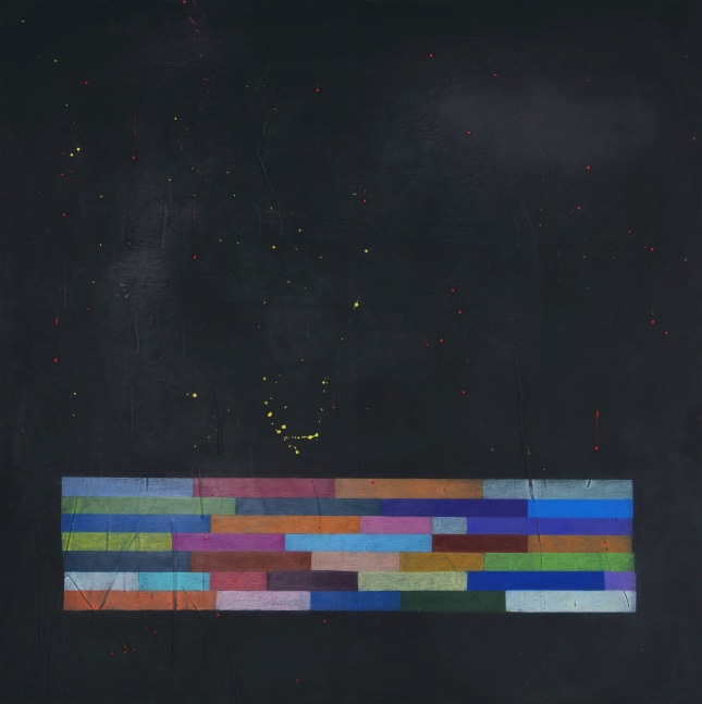 Alicia McCarthy
Untitled,&amp;nbsp;2020
Color pencil, spray paint and black gesso on wood
48 x 48&amp;nbsp;inches

SOLD