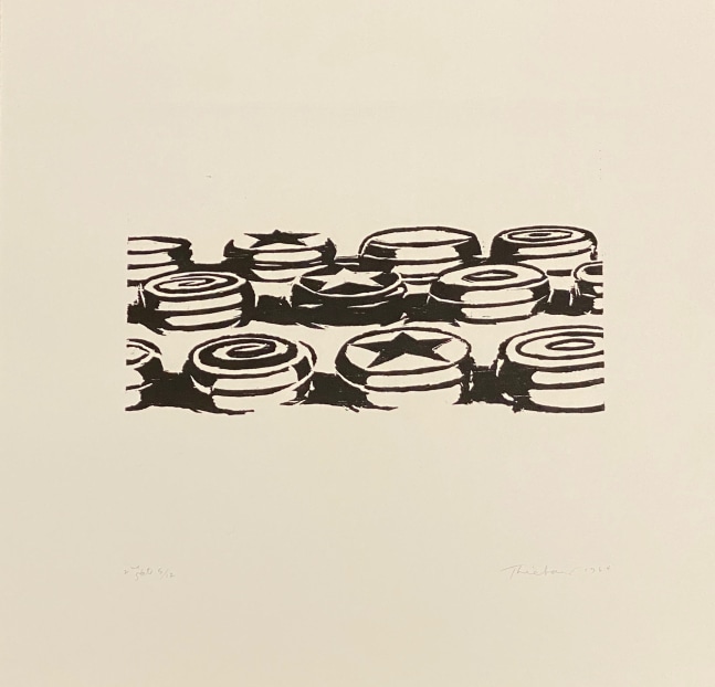 Yo-Yos (State II),&amp;nbsp;1964
Woodcut
Image: 4 3/4 x 11 3/4 inches
Sheet: 12 3/4 x 15 3/4 inches
Edition of 12

SOLD