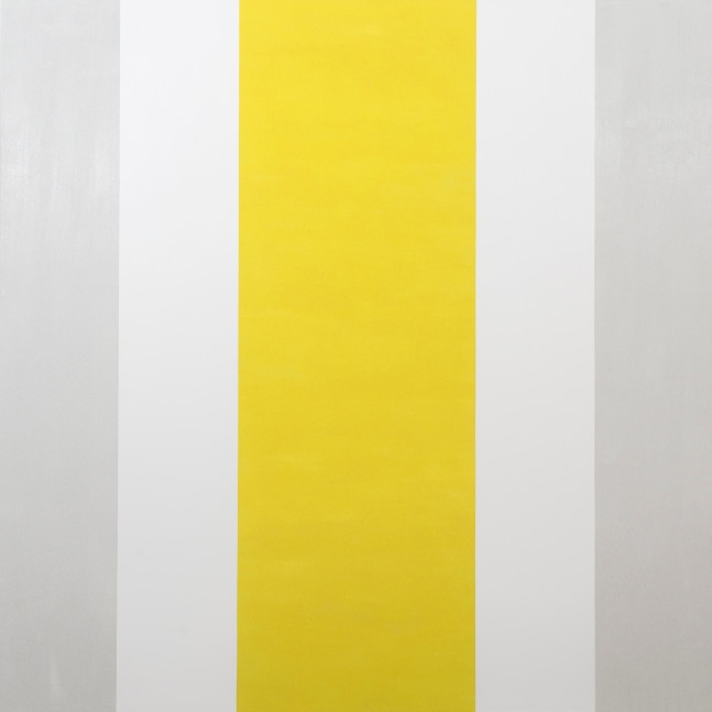 Mary Corse
Untitled (White, White, Yellow, Beveled),&amp;nbsp;2015
Glass microspheres in acrylic on canvas
84 x 84 x 4 inches

$400,000