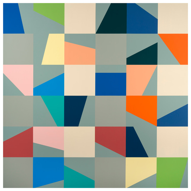 Odili Donald Odita
Displacement,&amp;nbsp;2018
Acrylic on canvas
70 x 70 x 1 1/4 inches

SOLD