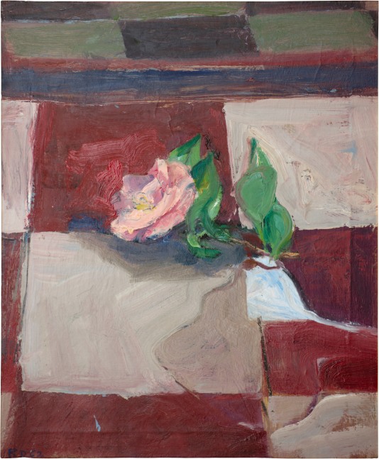 Richard Diebenkorn
Studio Floor-Camellia, 1962
Oil on canvas
26 3/8 x 21 3/4 inches
&amp;copy; Richard Diebenkorn Foundation
