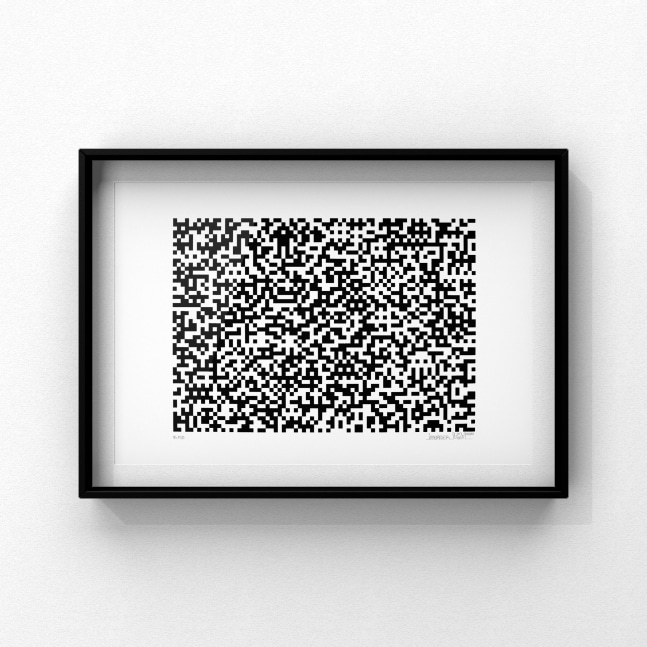 Binary Code (Black),&amp;nbsp;2008
Screenprint on paper
19 5/8 x 27 1/2&amp;nbsp;inches (49.9&amp;nbsp;x 69.8&amp;nbsp;cm)
Edition of 50
Signed | Numbered&amp;nbsp;