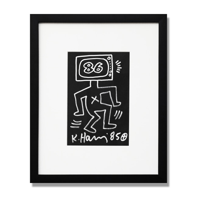 Untitled, 1985

Metallic marker on paper

11 x 8 1/2 in. (27.9 x 21.6 cm)

Unique

Signed | Dated | Accompanied by Certificate of Authenticity from the Keith Haring Estate