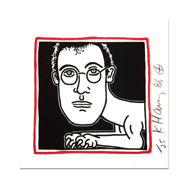 Self Portrait, 1986

Silkscreen on paper

6 x 6 in. (15.2 x 15.2 cm)

Edition of 25

Signed | Numbered | Accompanied by Certificate of Authenticity from the Keith Haring Estate
