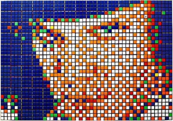 Rubik Kubrick I - Alex, 2006
Screenprint on paper
19 5/8&amp;nbsp;x 27&amp;nbsp;1/2&amp;nbsp;inches (50&amp;nbsp;x 70&amp;nbsp;cm)
Edition of 150
Signed | Numbered&amp;nbsp;