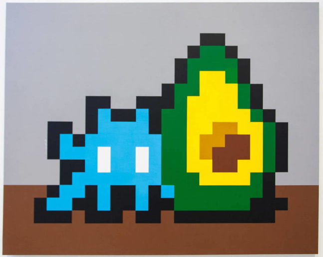 Space Avocado, 2018
Acrylic on canvas
51 1/8 x 63&amp;nbsp;3/4 inches (130&amp;nbsp;x 162&amp;nbsp;cm)
Unique | Signed