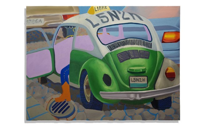 vocho libre, 2017; oil on linen, 94 x 127 cm (37 x 50 in.)