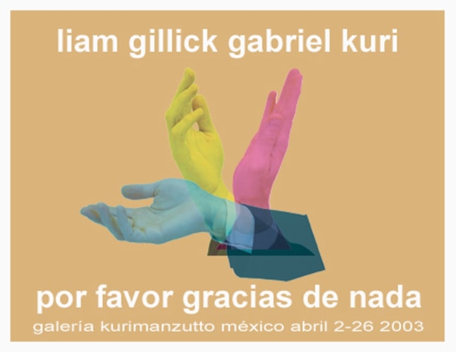 	gabriel kuri, invitation por favor gracias de nada, 2003