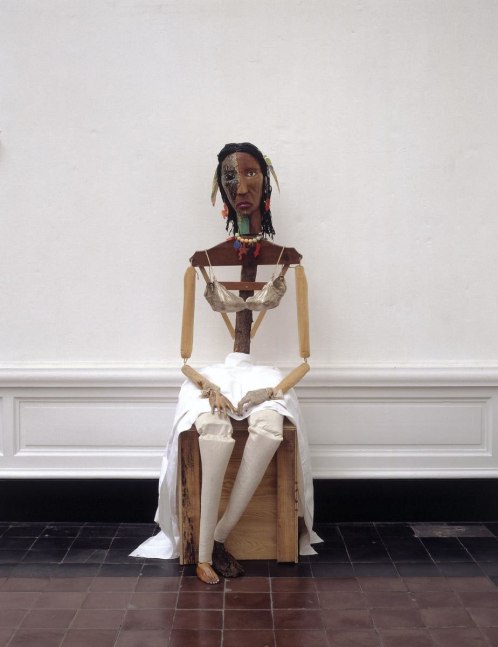 la malinche, 1988-1991
madera, algod&amp;oacute;n, piel de serpiente, acuarela, poliester, metal
168 x 56 x 84 cm

&amp;nbsp;

&amp;nbsp;