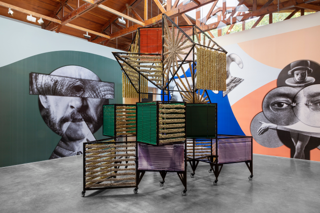 
​haegue yang, dress vehicle / eclectic totemic&amp;nbsp;(siembra 1), kurimanzutto, mexico city, 2020