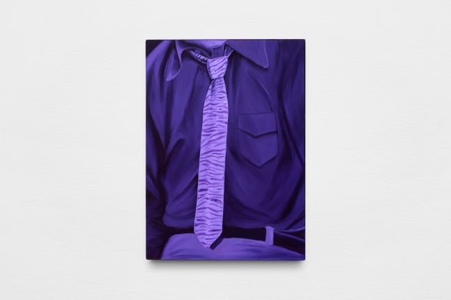 my eyes are wet, 2023; oil on linen, 20 7/8 x 15 in