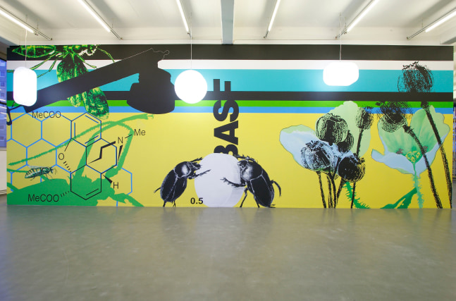 terra primitiva,&amp;nbsp;2006

acr&amp;iacute;lico en pared, l&amp;aacute;mpara hal&amp;oacute;gena

1500 cm de largo

vista de instalaci&amp;oacute;n en la&amp;nbsp;27a. bienal&amp;nbsp;de sao paulo:&amp;nbsp;how to live together, 2006