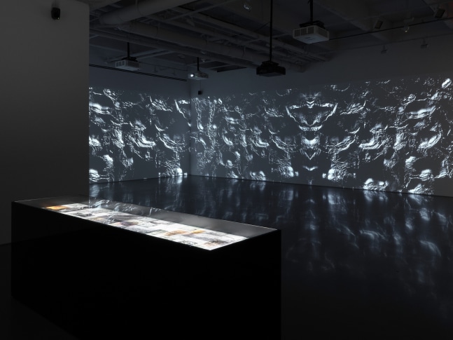 installation view soundwalk collective &amp;amp; patti smith: correspondences, kurimanzutto new york, 2025. photo: zach hyman