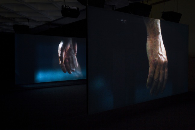 ravelravelinterval,&amp;nbsp;2017

two-channel hd&amp;nbsp;video projection on two transparent screens and fourteen-channel sound installation, color

157.48 x 88.58 in.

installation view at museo tamayo, mexico city, 2017