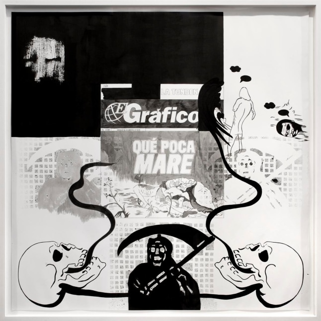 que poca mare (de la serie el gr&amp;aacute;fico), 2008

papel carb&amp;oacute;n, tinta sobre papel

124.5 x 124.5 cm

&amp;nbsp;

&amp;nbsp;