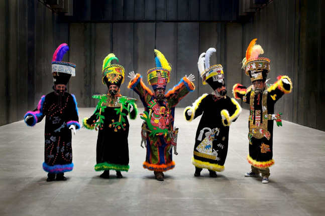 no acabar&amp;aacute;n mis flores, 2013
five embroided chinelo costumes
performance, matadero madrid, madrid, 2013

&amp;nbsp;

&amp;nbsp;