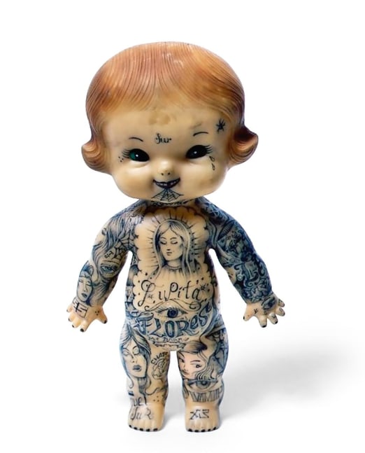 untitled (cupido lupita), 2006
tatooed plastic doll
12.6 x 7.48 x 2.95 in.

&amp;nbsp;

&amp;nbsp;