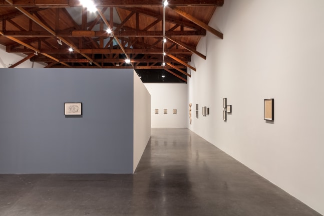 installation view of circo er&amp;oacute;tico. sergu&amp;eacute;i eisenstein: drawings, 2022, kurimanzutto, mexico city
