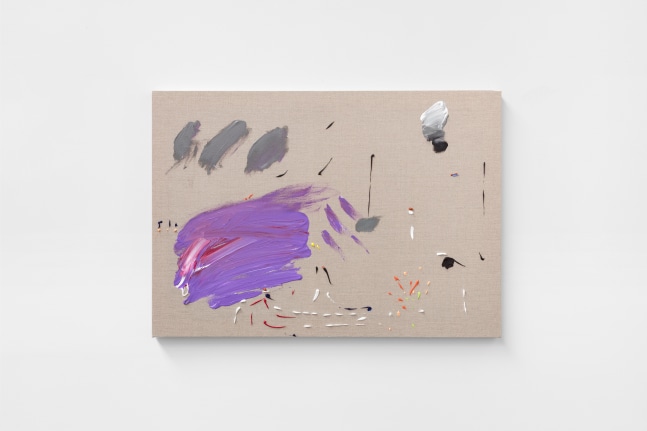 llegando desde m&amp;eacute;xico, 2021; acrylic on canvas, 23.39 x 33.11 x 1.57 in.