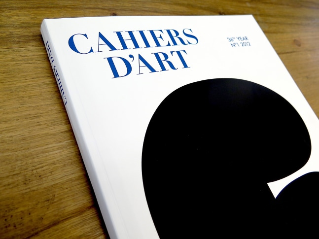 cahiers d' art 36th year n&ordm;1 2012