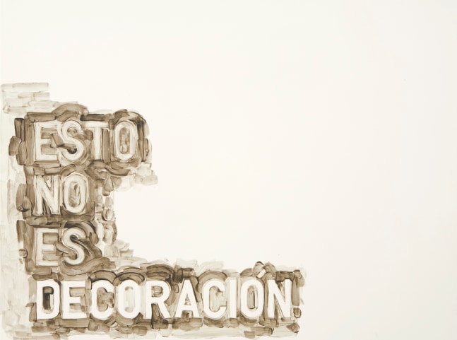 untitled 2007 (esto no es decoraci&amp;oacute;n), 2007

oil paint on board

18 x 24 in.

&amp;nbsp;