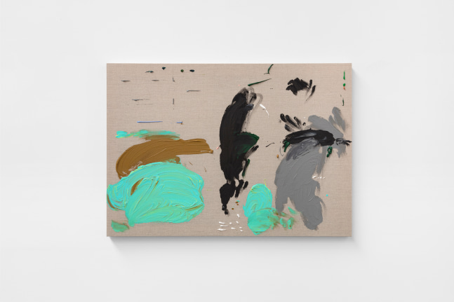 t&amp;eacute;cnico de santos, 2021; acrylic on canvas, 23.39 x 33.11 x 1.57 in.