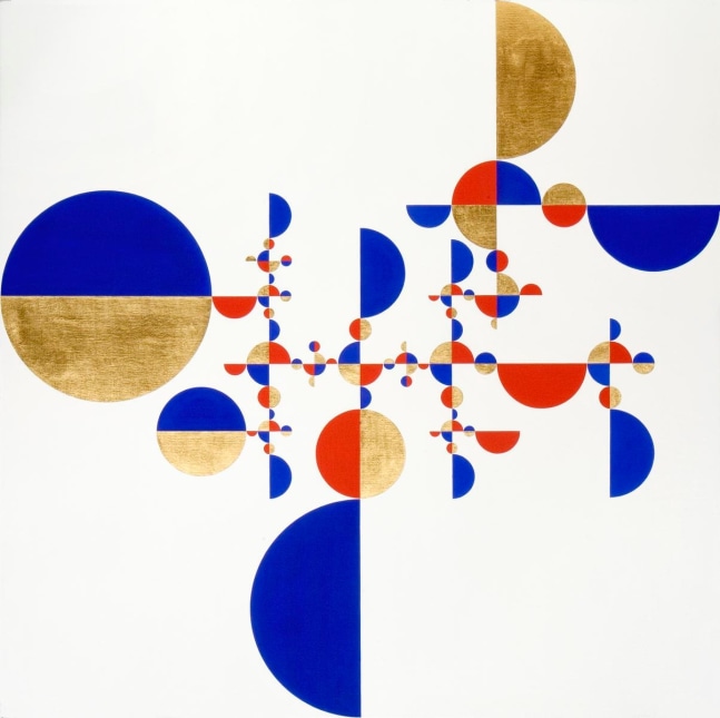 samurai tree 1V,&amp;nbsp;2007
temple y hoja de oro sobre lienzo de lino
75 x 75 x 2.5&amp;nbsp; cm

&amp;nbsp;

&amp;nbsp;