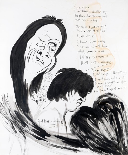 sin t&amp;iacute;tulo (don&amp;#39;t hurt a woman, de la serie sanson blind),&amp;nbsp;2009

tinta china sobre papel

48 x 57.8 cm

&amp;nbsp;

&amp;nbsp;