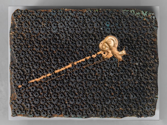 if and only if (modern times),&amp;nbsp;2018

film still milled on wood textile printing stamp

0.83 x 14.76 x 2.36 in.