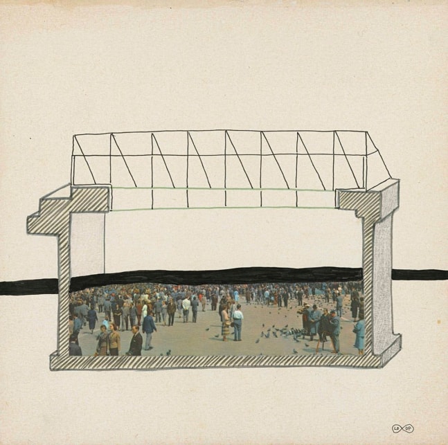 loop, 2009
color pencil, felt-tip pen and postcard on cut-out paper
8.15 x 8.27 in

&amp;nbsp;

&amp;nbsp;