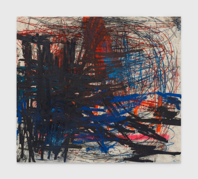 (untitled) ethics &amp;amp; aesthetics, 2020

&amp;oacute;leo, &amp;oacute;leo en barra, grafito y pintura en aerosol sobre lienzo

165 x 185 cm.