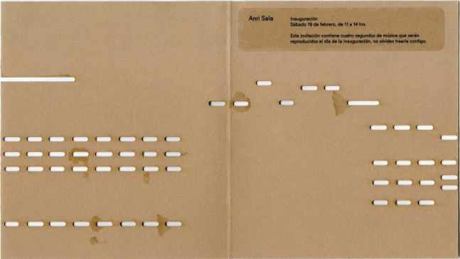 	anri sala, invitation, 2011