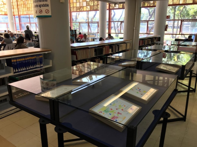 etel adnan, album &amp;agrave; dessins, central library, universidad nacional aut&amp;oacute;noma de m&amp;eacute;xico, mexico city, 2017
