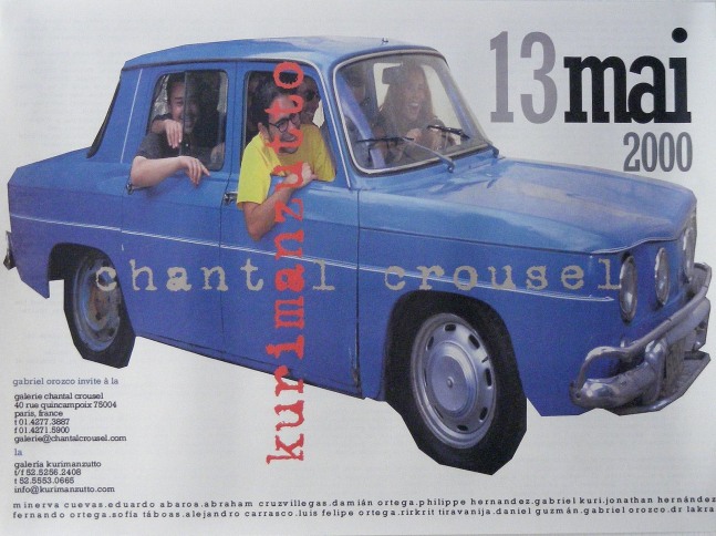 	invitaci&amp;oacute;n&amp;nbsp;gabriel orozco invite &amp;agrave; la galerie chantal crousel, la galer&amp;iacute;a kurimanzutto, 2000