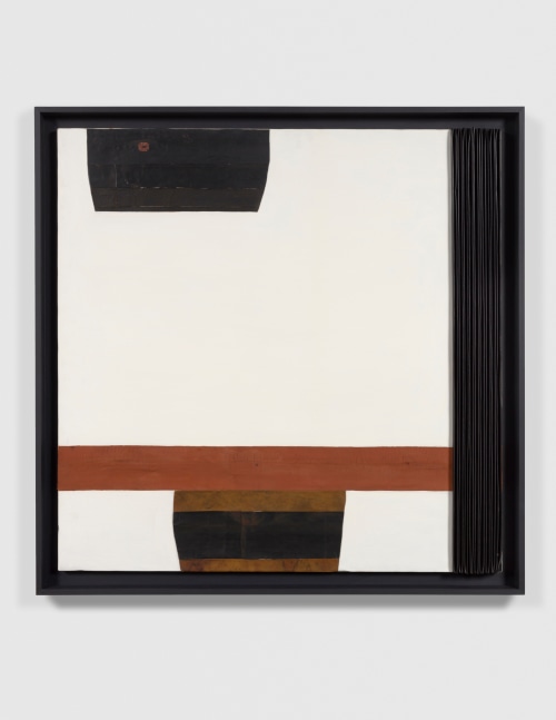 carol rama, spazio anche pi&amp;ugrave; che tempo, 1971. bicycle tyres on canvas, 31.5 x 31.5 in.