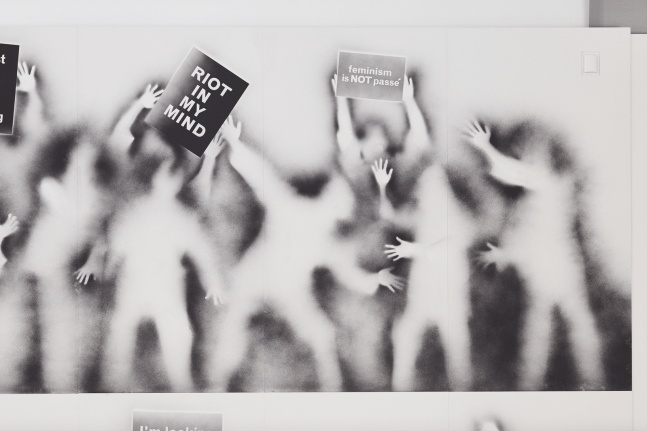 ghost demonstration (detail), 2019

acrylic on wooden panel

300 x 720 in.&amp;nbsp;installed